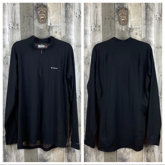 Columbia Other - Columbia Omni Heat Black Zip Pullover Size XXL